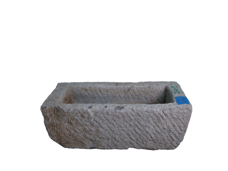 23" Inch Long Hand Chiseled Stone Trough 11-5