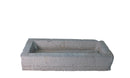 45" Inch Long Hand Chiseled Stone Trough 14