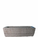 45" Inch Long Hand Chiseled Stone Trough 17