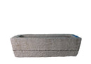 45" Inch Long Hand Chiseled Stone Trough 17