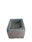 45" Inch Long Hand Chiseled Stone Trough 17