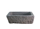 45" Inch Long Hand Chiseled Stone Trough 2