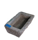 22" Inch Long Hand Chiseled Stone Trough 22-1