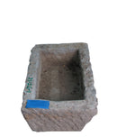 22" Inch Long Hand Chiseled Stone Trough 22-1