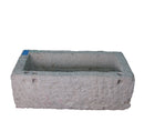 36" Inch Long Hand Chiseled Stone Trough 23