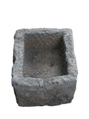 16" Inch Long Hand Chiseled Stone Trough 24-1