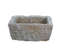 19" Inch Long Hand Chiseled Stone Trough 24-13