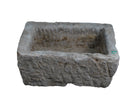 19" Inch Long Hand Chiseled Stone Trough 24-13
