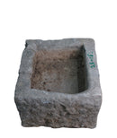 21" Inch Long Hand Chiseled Stone Trough 24-15