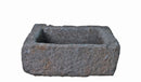 20" Inch Long Hand Chiseled Stone Trough 24-16