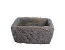19" Inch Long Hand Chiseled Stone Trough 24-20