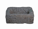 19" Inch Long Hand Chiseled Stone Trough 24-21