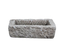 21" Inch Long Hand Chiseled Stone Trough 24-3