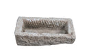 21" Inch Long Hand Chiseled Stone Trough 24-3