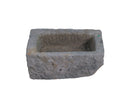 20" Inch Long Hand Chiseled Stone Trough 24-6