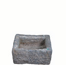 16" Inch Long Hand Chiseled Stone Trough 24-7