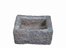 16" Inch Long Hand Chiseled Stone Trough 24-7