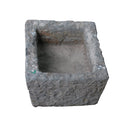 16" Inch Long Hand Chiseled Stone Trough 24-7