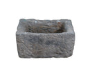 16" Inch Long Hand Chiseled Stone Trough 24-7