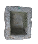 18" Inch Long Hand Chiseled Stone Trough 24-8