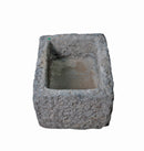 18" Inch Long Hand Chiseled Stone Trough 24-9