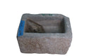 21" Inch Long Hand Chiseled Stone Trough 25-12