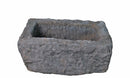19" Inch Long Hand Chiseled Stone Trough 25-13