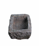 19" Inch Long Hand Chiseled Stone Trough 25-13