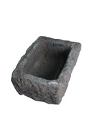 19" Inch Long Hand Chiseled Stone Trough 25-13
