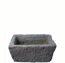 18" Inch Long Hand Chiseled Stone Trough 25-14