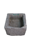 18" Inch Long Hand Chiseled Stone Trough 25-14