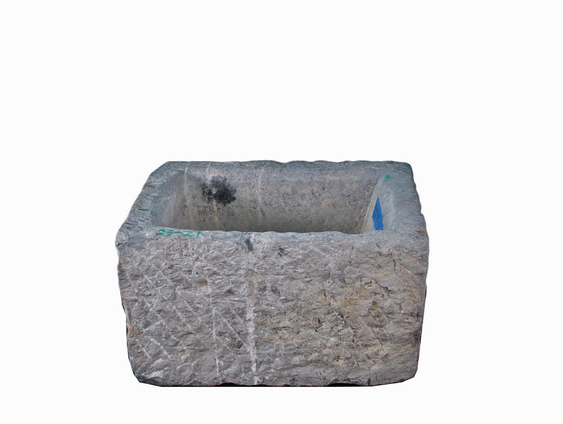 24" Inch Long Hand Chiseled Stone Trough 27