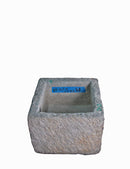 24" Inch Long Hand Chiseled Stone Trough 27