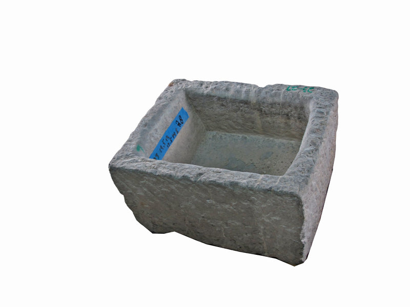 24" Inch Long Hand Chiseled Stone Trough 27