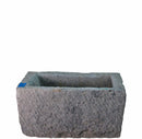 32" Inch Long Hand Chiseled Stone Trough 28
