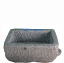 34" Inch Long Hand Chiseled Stone Trough 3