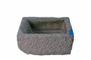 25" Inch Long Hand Chiseled Stone Trough 30