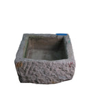 25" Inch Long Hand Chiseled Stone Trough 30