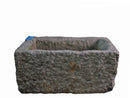 25" Inch Long Hand Chiseled Stone Trough 30