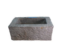 36" Inch Long Hand Chiseled Stone Trough 31