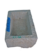 28" Inch Long Hand Chiseled Stone Trough 32