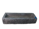 50" Inch Long Hand Chiseled Stone Trough 37