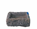 25" Inch Long Hand Chiseled Stone Trough 9-1
