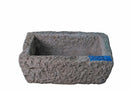 25" Inch Long Hand Chiseled Stone Trough 9-2