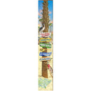 Cristal Coast Palm Tree Directional | Wall Art Print on Real Wood