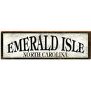 Emerald Isle Black & White | Wall Art Print on Real Wood