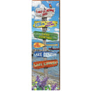 Lake Le Homme Dieu Lake Directional | Wall Art Print on Real Wood