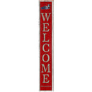 WElcome Alexandria Loon Red Sign | Wall Art Print on Real Wood