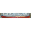 Welcome to the Lake Alexandria, MN Red Canoe | Wall Art Print on Real Wood