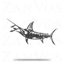 Swordfish Chasing Squid